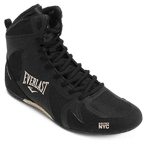 Everlast Ultimate Shoe, Zapatos de Boxeo Unisex Adulto, Negro (Black/Silver), 41 EU