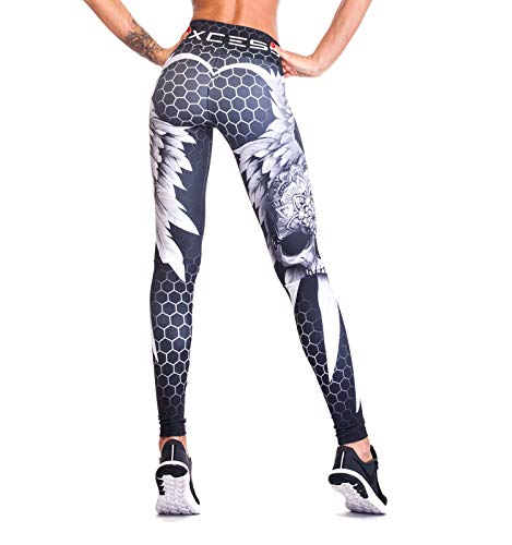 Excess Leggins Mujer Fitness Yoga Mallas Deportivo Pilates Running Gimnasio Maillot de Ciclismo Mochila Portatil de Regalos 3D Italiano push up de Fiesta Mujer Sexy Аlas Gris XS