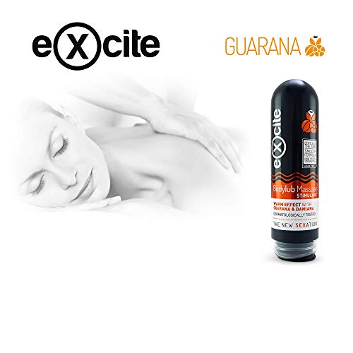 EXCITE Gel lubricante masaje íntimo con Guaraná de cultivo ecológico. Lubricante íntimo 200ml.