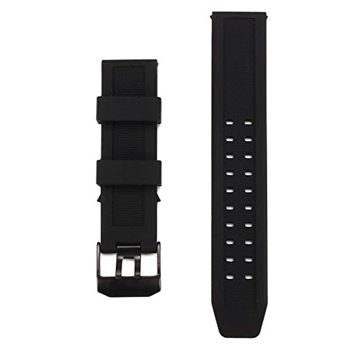 ExcLent Correa De Reloj De Pulsera De Goma De Repuesto Para Luminox 23Mm Fp. L.Es W/Buckle - Negro