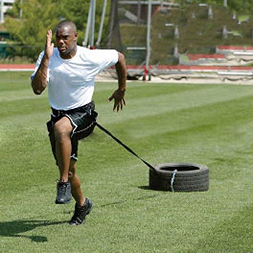 Facibom CojíN de Peso de NeumáTico de Trineo de Empuje y Arrastre con Arrastre y Arrastre con Carga Entrenamiento de Aptitud FíSica Entrenamiento de Fuerza