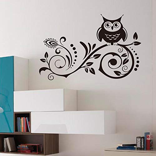 fancjj Venta Nuevo Búho Creativo Arte de La Pared Sticker Decal Extraíble Mural PVC Decoración para el Hogar Decorazioni per la casa # 25