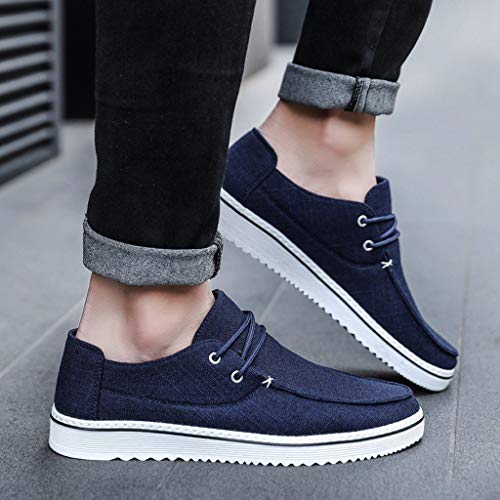 Fannyfuny Hombres Zapatillas Casuales Deportivas Al Aire Libre Sneaker Asfalto Antideslizante Zapatillas Ligeros Respirable Zapatos para Correr Transpirable Lace Up de Baloncesto