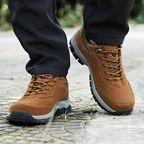 Fannyfuny Hombres Zapatillas Deportivas de Transpirables Casuales Zapatos Sneakers Gimnasio Zapatillas Ligeros Respirable Al Aire Libre High-Top Asfalto Antideslizante de Montañismo