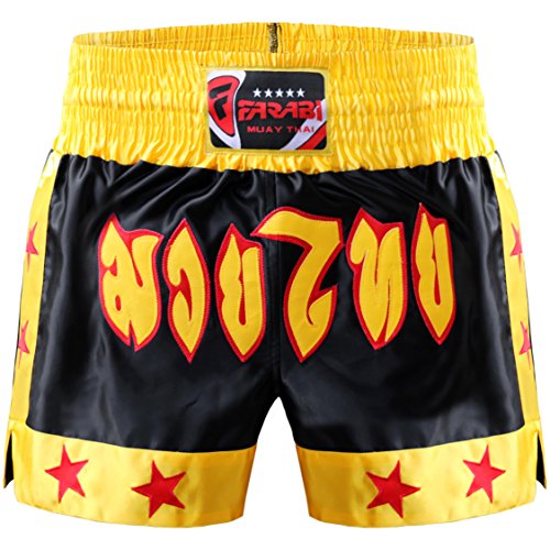 Farabi Muay Thai Short Kickboxing MMA Mix Martial Arts Training Short Boxing Trunk (S)