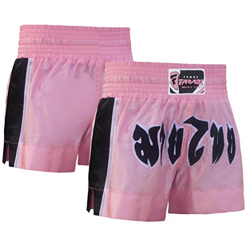 FARABI Muay Thai Shorts Rosa Medio