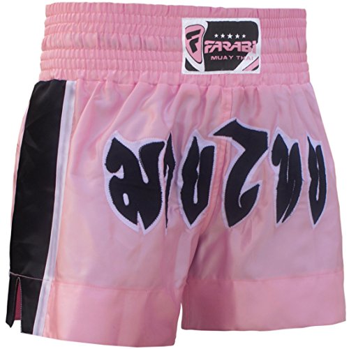 FARABI Muay Thai Shorts Rosa Medio