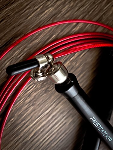 FAUSTCATCHER 360° Speed Rope - Comba de alta Velocidad Aluminio - CrossFit Boxeo Double Unders Ajustable