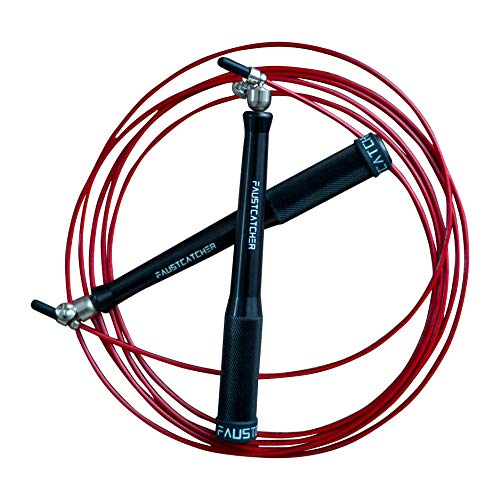 FAUSTCATCHER 360° Speed Rope - Comba de alta Velocidad Aluminio - CrossFit Boxeo Double Unders Ajustable