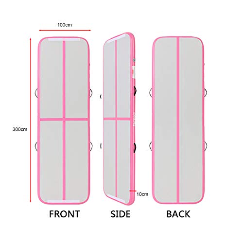 FBSPORT Airtrack Colchoneta, 3M Alfombrilla Hinchable Airtrack, Pista de Aire con Bomba de Eléctrica