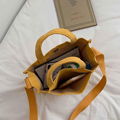 FEF Bolso de Hombro para Mujer Bolso de Lona Bolso Casual Bolso Bandolera Vintage para Mujer, Verde