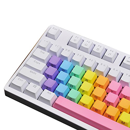 Feicuan 37 Keys Cap Cover Case ABS Colorful Replacement Keycap Universal para Teclado mecánico -Dark Color