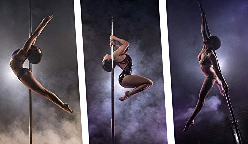 Femor Pole Dance Barra para Baile Sexies de Acero Inoxidable, Diámetro de 45mm, Longitud de 2.235m - 2.745m, Ideal para Ejercitarse y Practicar Giros Dinámicos, es Ideal para Casa, Gimnasio o Bar