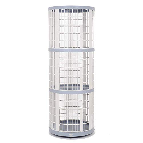 FENGHUANG Compartimento Doble Nivel de Gran tamaño del Gato Villa Jaula Redonda Perro Crianza de Jaula para Gatos Inicio Cat House Arena para Gatos Casa,Triple