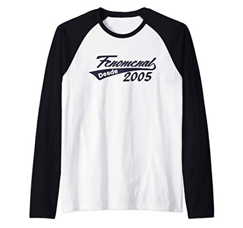 Fenomenal 2005 Regalo 15 Cumpleaños 15 Años Chico Chica Camiseta Manga Raglan