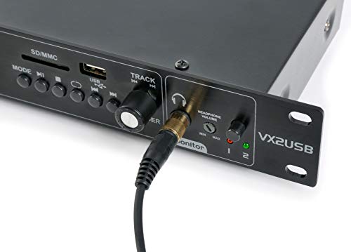 Fenton VX2USB Reproductor DJ doble (entrada USB SD, interfaz bluetooth, función de grabación) - negro