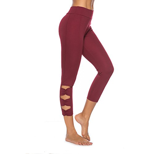 Feytuo Pantalones de Yoga Mujer，Mujer Pantalones de Yoga Pantalones Deportivos Algodón Modal Harem Pantalón Polainas para Danza, Yoga, Ganduleado, Fitness - Muy Suave Pantalones de Yoga Mujer Leggins