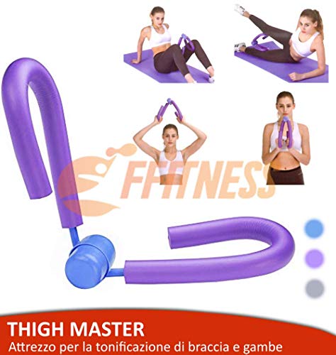 FFitness - Herramienta de gimnasia Thigh Master para entrenar las piernas y los brazos, ideal para entrenamiento en casa o en el muslo, violeta