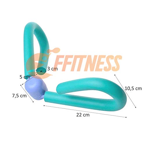 FFitness Thigh Master – Herramienta para entrenamiento interior de muslos, piernas y brazos, Home Fitness Trimmer, ligera y compacta, azul celeste