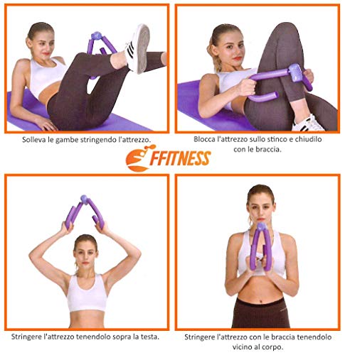 FFitness Thigh Master – Herramienta para entrenamiento interior de muslos, piernas y brazos, Home Fitness Trimmer, ligera y compacta, azul celeste