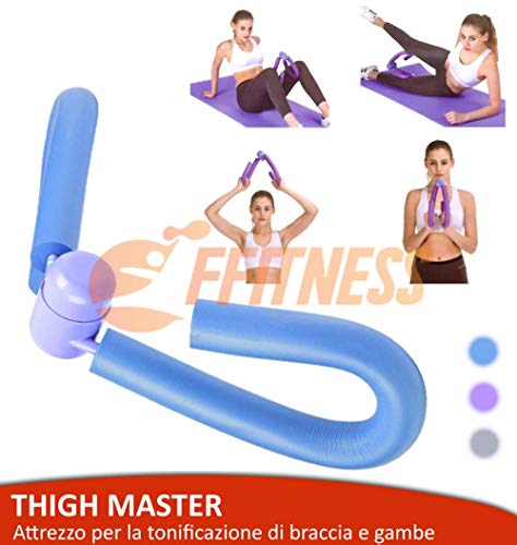 FFitness Thigh Master – Herramienta para entrenamiento interior de muslos, piernas y brazos, Home Fitness Trimmer, ligera y compacta, azul celeste