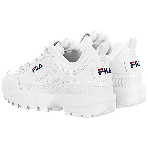 Fila Disruptor II - Zapatillas deportivas para mujer, Blanco 38.5 EU