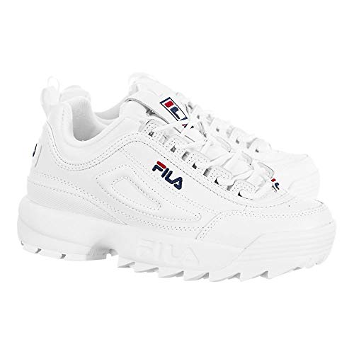 Fila Disruptor II - Zapatillas deportivas para mujer, Blanco 38.5 EU