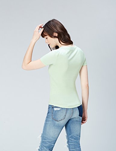 find. Camiseta para Mujer, Verde pistacho, 42 (Talle Fabricante: Large)