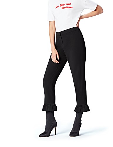 find. Pantalones Mujer, Negro (Black), 44, Label: XL