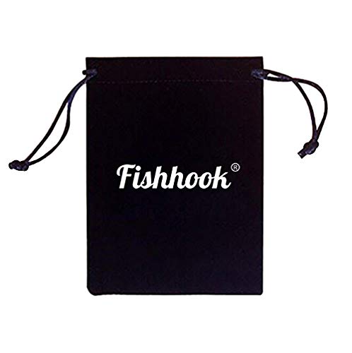 fishhook Collar con Colgante de Letra de Disco, Chapado en Oro, Personalizable con 26 Letras del Alfabeto de Acero Inoxidable para Mujeres y Hombres