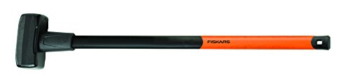 Fiskars Maza, Peso: 6,13 Kg, Acero al carbono (forjado), Negro/Naranja, 1001618