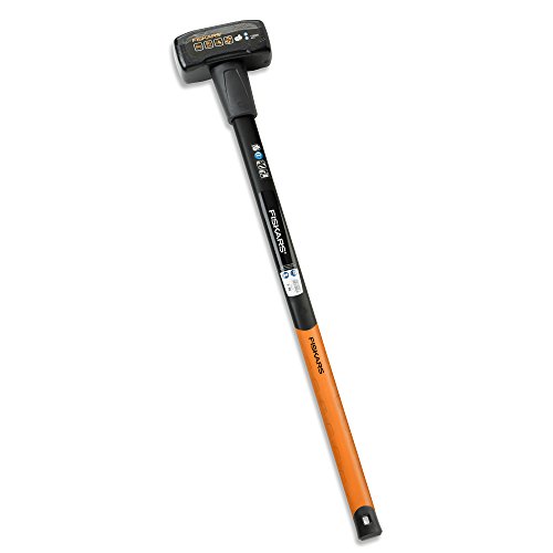 Fiskars Maza, Peso: 6,13 Kg, Acero al carbono (forjado), Negro/Naranja, 1001618