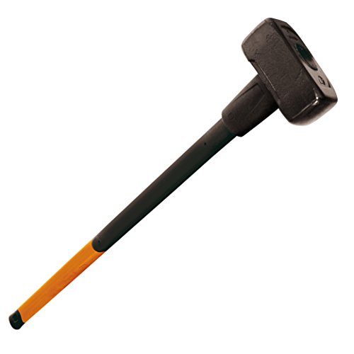 Fiskars Maza, Peso: 6,13 Kg, Acero al carbono (forjado), Negro/Naranja, 1001618