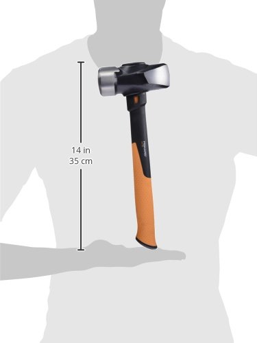 Fiskars Maza Rompedora IsoCore L, Para Demoliciones Precisas, 36 cm, 2,18 kg, Negro/Naranja, 1020218