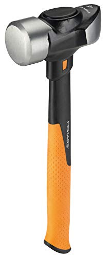 Fiskars Maza Rompedora IsoCore L, Para Demoliciones Precisas, 36 cm, 2,18 kg, Negro/Naranja, 1020218