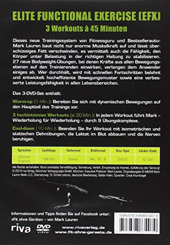 Fit ohne Geräte für Fortgeschrittene - Elite Functional Exercise [Alemania] [DVD]