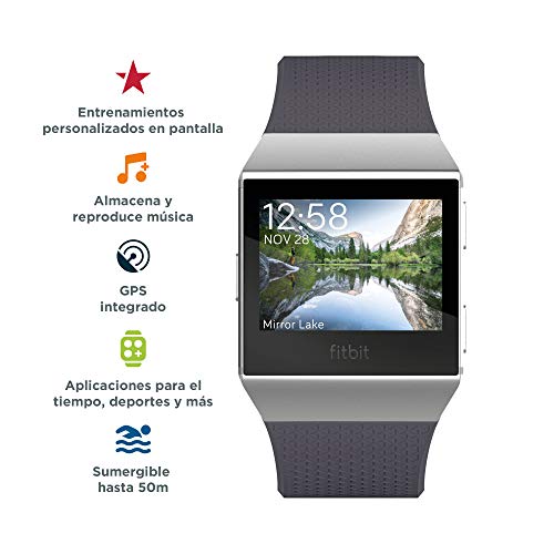 Fitbit Ionic, El Smartwatch Deportivo, Azulado/Gris Plateado