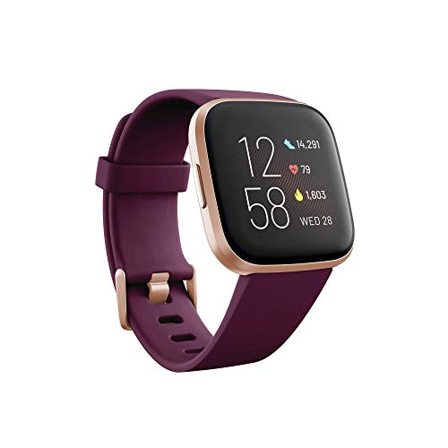 Fitbit Versa 2 - Smartwatch de salud y forma física, Burdeos, con Alexa integrada