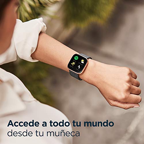 Fitbit Versa 2 - Smartwatch de salud y forma física, Burdeos, con Alexa integrada