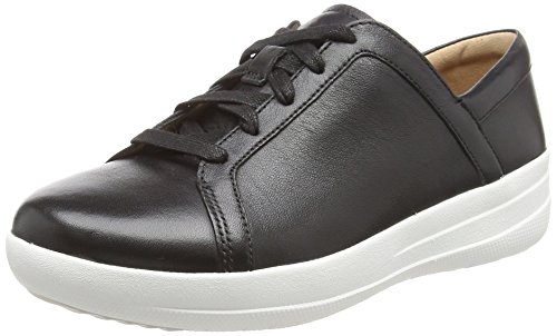 Fitflop F-Sporty TM II Lace Up Sneakers, Zapatillas para Mujer, Negro (Black 001), 37 EU