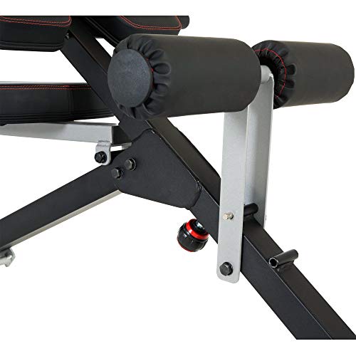 Fitness Realidad Unisex X-Class luz Comercial Multi-Workout Abdominal/Hyper Espalda extensión Banco, Negro, un tamaño