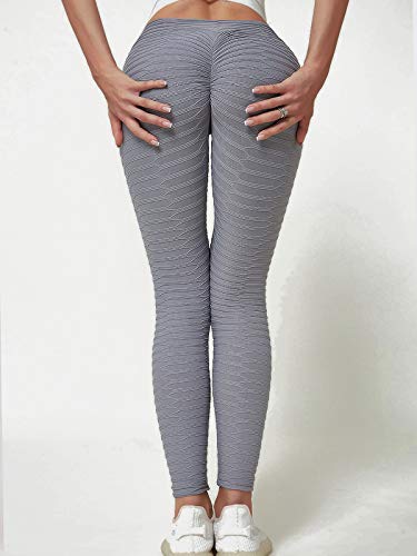 FITTOO Leggings Mallas Mujer Pantalones Deportivos Yoga Alta Cintura Elásticos y Transpirables1490#2 Blanco Chica
