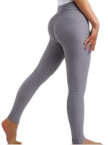 FITTOO Leggings Mallas Mujer Pantalones Deportivos Yoga Alta Cintura Elásticos y Transpirables1490#2 Blanco Chica