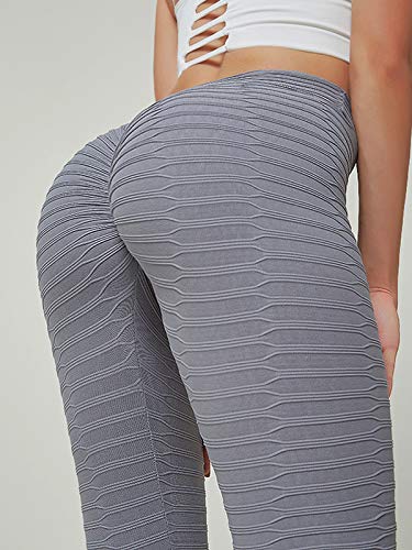 FITTOO Leggings Mallas Mujer Pantalones Deportivos Yoga Alta Cintura Elásticos y Transpirables1490#2 Blanco Chica