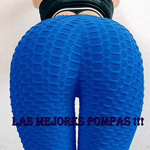 FITTOO Mallas Pantalones Deportivos Leggings Mujer Yoga de Alta Cintura Elásticos y Transpirables para Yoga Running Fitness con Gran Elásticos2060 Azul S