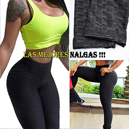 FITTOO Mallas Pantalones Deportivos Leggings Mujer Yoga de Alta Cintura Elásticos y Transpirables para Yoga Running Fitness con Gran Elásticos2060 Negro M