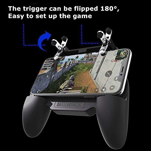 FIYAPOO Mobile Game Controller Compatible para Fortnite PUBG Controlador de Juego Móvil, Apuntar Sensibles para Knives out/Rules of Survival - Joystick Gamepad para Jugar en Android e iPhone