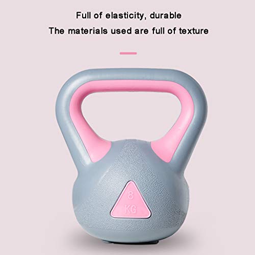 FLAMY Fitness Kettlebell Pesa Esférica 4-8 Kg,con Superficie De Vinilo/Calidad De Gimnasio para Un Alto Rendimiento,Neopreno,Pesas Entrenamiento