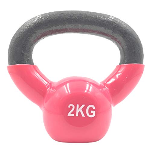 FLAMY Pesa Rusa De Ejercicio Kettlebell 2-20kg,Kettlebell Hierro Fundido,con Revestimiento De Neopreno,Ideal para Entranamiento De Musculación Crosstraining