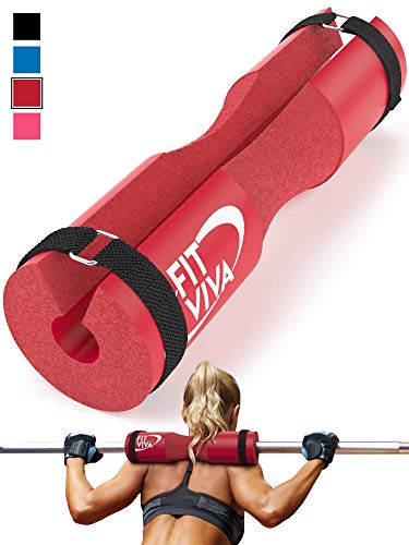 Flash venta. Barbell Pad para estándar olímpico y mancuernas con velcro correas de seguridad, 30 días de desafío de bonos de ajuste Viva – Almohadilla de espuma para levantamiento de pesas